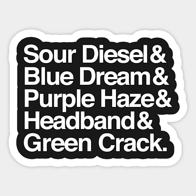 sativa strains Sticker by openspacecollective